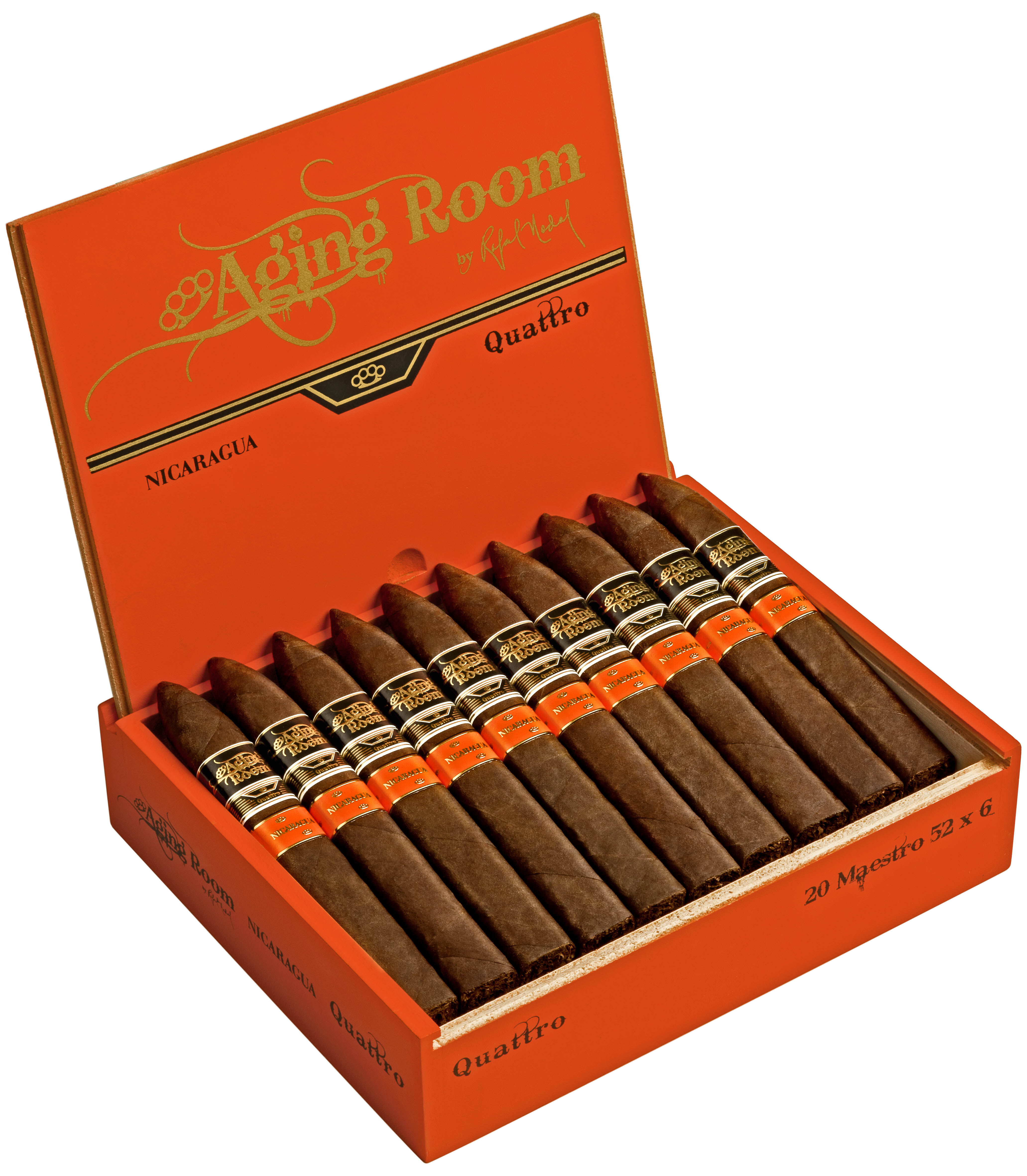 View product media ARQNMB Aging Room Quattro Nicaragua Maestro Belicoso Cigars 2